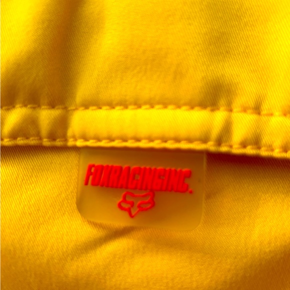 FOX VINTAGE Bright Yellow Red & Black Swim Trunks - Size 26 - Picture 4 of 7